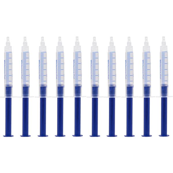 Teeth Whitening Gel Refills, 20-30 Mins Teeth Whitener Gels for Sensitive Teeth, Whitening Gel Pens Visible Tooth Whitening Effect, Professional Clean Stains Teeth Whitening Pen (10Pcs x 3ML)