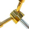 Premium Gun Safe 3 Spoke Safe Handle Gold Finish Replacement Safe Box Handle