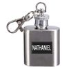 Name Hip Flask 1oz Personalised Keyring 1oz Nathaniel