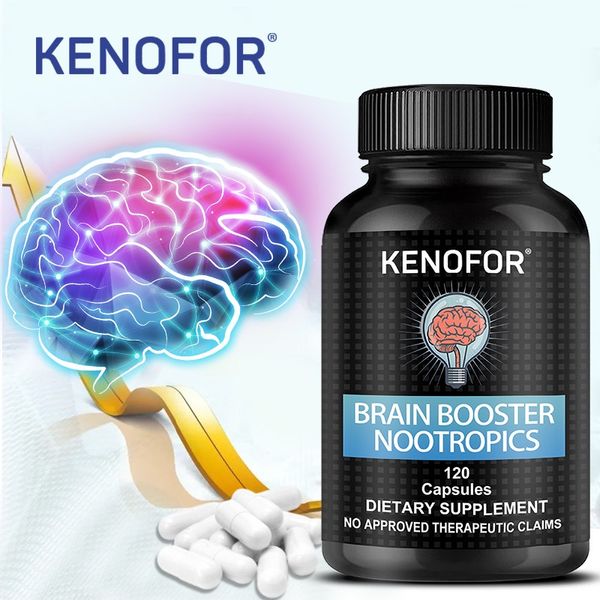 Brain Booster Focus Memory Clarity Supplement Nootropic 120Cap Better Absorption