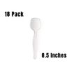 18 Pack Heavy Duty Large Plastic Disposable Clear Serving Spoons 8.5 in
