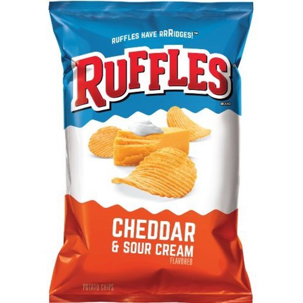 Ruffles Cheddar and Sour Cream Potato Chips, 8.5oz (Pack of 3)