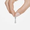 Swarovski Attract Trilogy earrings, White, Rhodium plated
