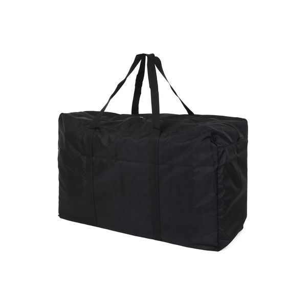 Miwarna Boston Bag, Large Capacity Bag, Large Bag, Tote Bag, 24.8 gal (140 L), Outdoor Folding, Black