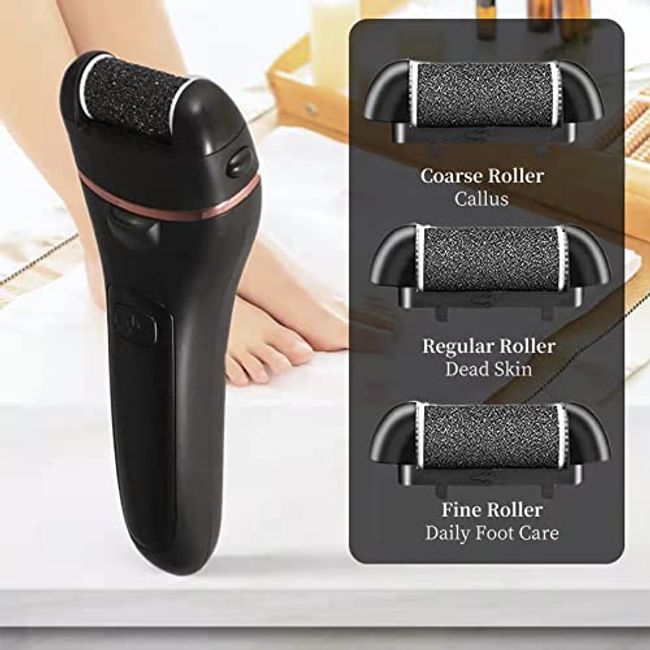 Electric Callus Remover for Foot Rechargeable Electronic Foot File 13 in 1  Professional Pedicure Tools Foot Care Perfect for Dead Hard Cracked and  Dead Skin with 3 Roller Heads 2 Speed Battery Display 