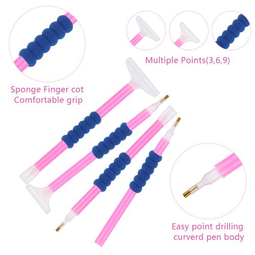 9PCS Diamond Art Pens Set, Diamond Art Accessories Painting Tools Diamond 5d Diamond Art Accessories Pen You Can Fill Painting Set