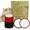 22 PCS Reusable Cotton Pads Cotton Wool Pads with Laundry Bag, Washable 3 layer Makeup Remover Pads with Kraft Pouch for Storage, Bamboo Face Pads Suitable for all Skin Types