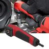 90 Degree Impact Driver Drill Adapter, Multifunctional Red Shockwave Right Angle Adapter Convenient Rubber Handle for Drilling