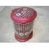 Decorative 6.5 L Oval Plastic Step Trash Can 12" Tall, Black