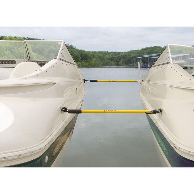 RITE-HITE Boat Tie Up - 2 Pack in White or Yellow, Tie Up Without Having to Get Out of The Boat (White, 45)