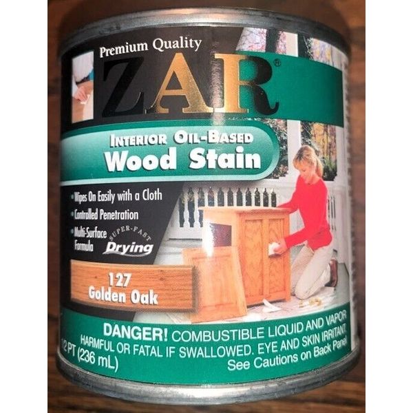 Zar Interior Stain 127 GOLDEN OAK      1/2 pint