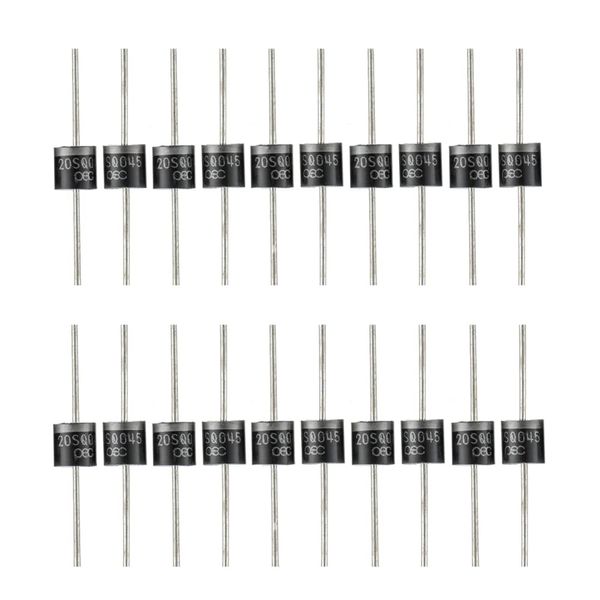 20SQ045 Schottky Barrier Diodes, Set of 20, 20A, 45V, Rectifier, Backflow Prevention, High Speed Tching, Schottky Diodes, Rectifier Diodes