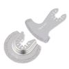 2PCS Diamond Universal Oscillating Tool Blade Set Multi Tool Cutting Saw Blade