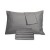 Fairfield Square Collection GREY STRIPE Brookline 6 Pc. Sheet Set, US King