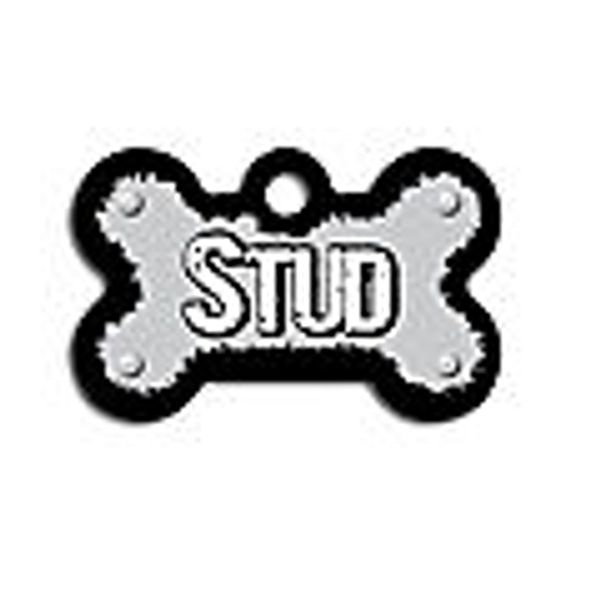 STUD PERSONALIZED SMALL BONE PET ID TAG