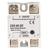 Solid State Relay Module, SSR-60DD 60A Input 3-32VDC Output 5-200VDC, DC-DC Solid State Relay for Industrial Automation Process