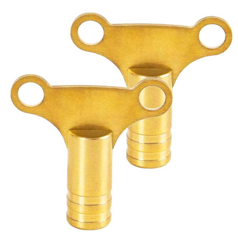 AIBULO Premium Quality 2-Pack Brass Radiator Keys - Essential Tools for ...