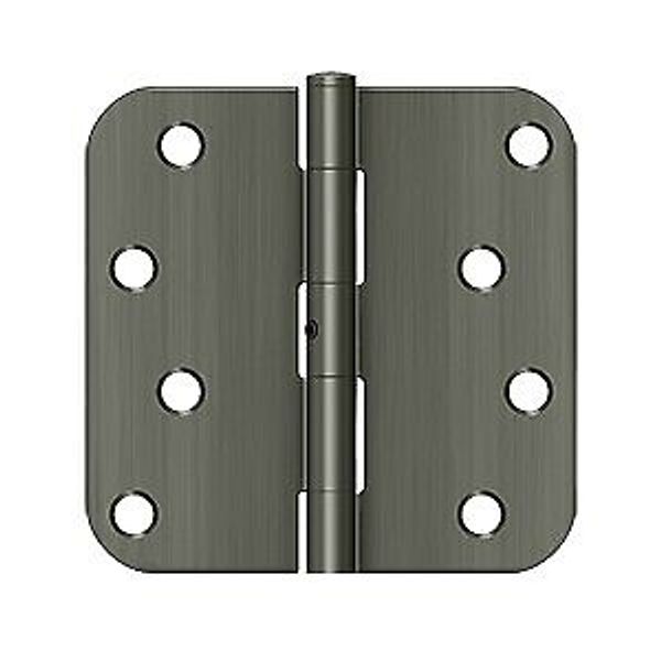 Deltana S44R5N15A 4x5/8 Plain Bearing Mortise Door Hinge Antique Nickel Pack