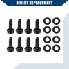 Hihaha Windshield Frame Bolts & Hinge Torx Screws / 8 Pcs Black