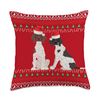 German Shorthaired Pointer Christmas GSP Ugly Holiday Throw Pillow