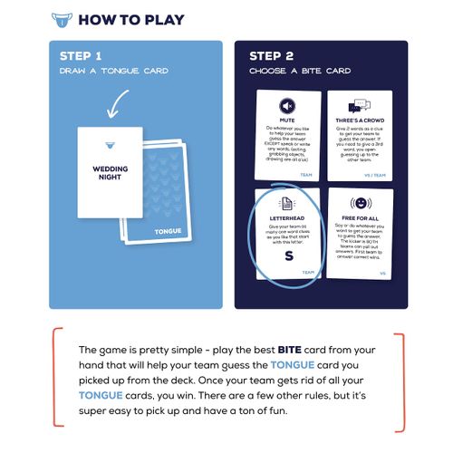 Biting Your Tongue – A Party Card Game Where You Choose Your Words Wisely