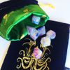 Cthulhu Dice Bag - Draw String dice Pouch for Roleplaying Dice (Blue)
