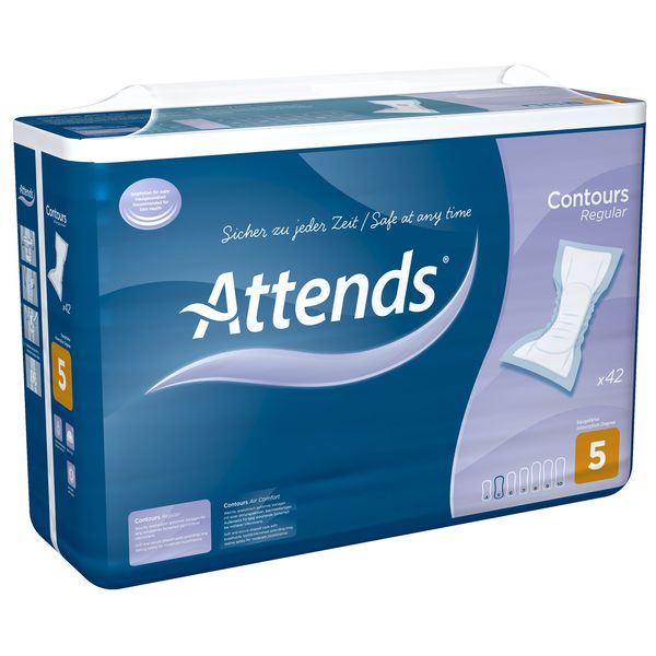 Attends Contours Regular 5, Pack of 42