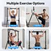 Foldable Pull up Bar Triangular Legs Pull up Station Multifunction Adjustable Height Pull up Bar Freestanding Home Gym Strength Training Equipment 440lbs Load Capacity Triangular Design
