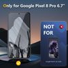 JEHOO [2+2 Pack] Privacy Screen Protector Designed For Google Pixel 8 Pro with Camera Lens Protector, Support Fingerprint Unclock, 9H Hardness