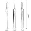 Pimple Remover Tweezers Pointed Curved Sharp Needle Blackhead Zit Acne Tool Set