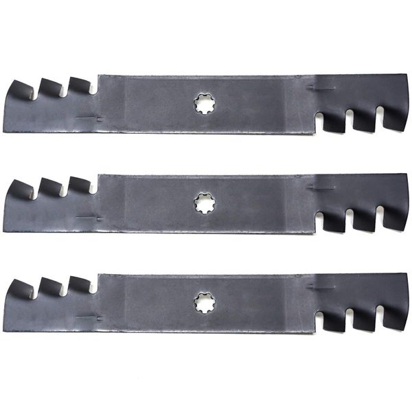 3PK Mulching Lawn Mower Blades Replacement for John Deere 48" D140 D150 D160 LA130 LA140 LA145 LA155 LA165 X140 X165 145 155C GX21784 GX21786 GY20852