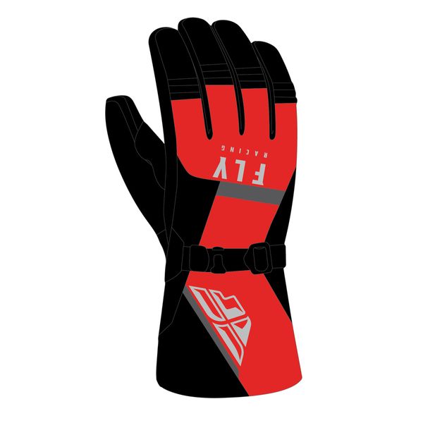 FLY RACING CASCADE GLOVES BLACK/RED SM 363-3923S