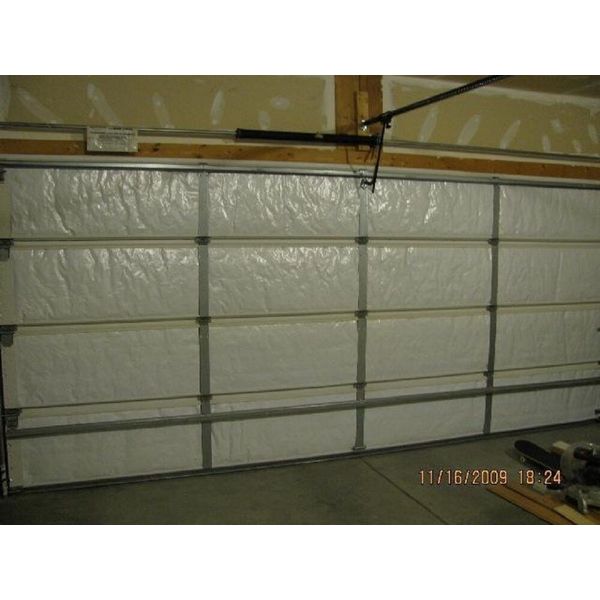 1 CAR 9FT X 8FT WHITE POLY-AIR FOAM GARAGE DOOR REFLECTIVE INSULATION KIT