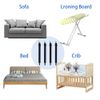 Bedecor Adjustable Bed Sheet Straps - White, Elasticated - for the Corner of a Bed, Mattress or Sofa
