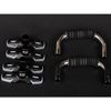 Body Sculpture Chrome Slope Push Up Bar, Black