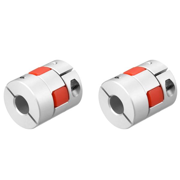 DMiotech 2pcs 12.7mm-12.7mm Flexible Shaft Coupling 30mm x 35mm Aluminum Alloy Motor Connector Coupler for 3D Printer CNC Machine and Servo Stepper Motor