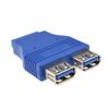 kenable USB 3.0 SuperSpeed 20 pin Motherboard Header to 2 x Internal Sockets
