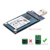 cablecc Mini PCI-E mSATA to USB 3.0 External SSD PCBA Conveter Adapter Card with Enclosure