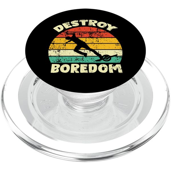 Destroy Boredom One Wheel Electric Skateboard Float Owner PopSockets PopGrip for MagSafe