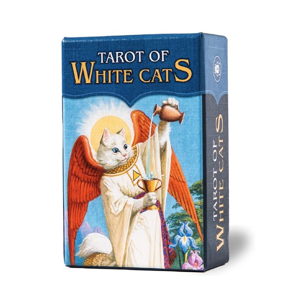 78 Tarot Cards, Waite Edition, Tarot of White Cats Mini, Fortune-Telling, Japanese Instruction Manual Included (English Language Not Guaranteed), Authentic