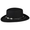 Jaxon & James Crossfire Wool Felt Gambler Hat - Black M