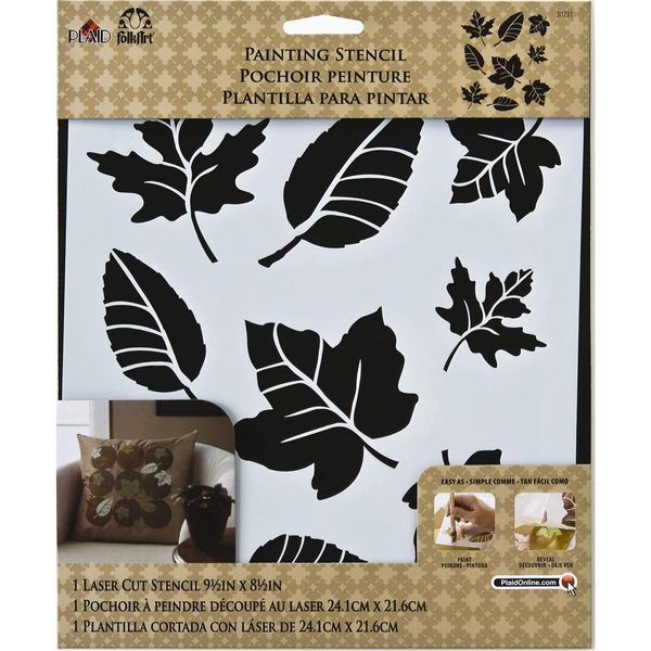 FolkArt Stencil Leaf Variety Sht