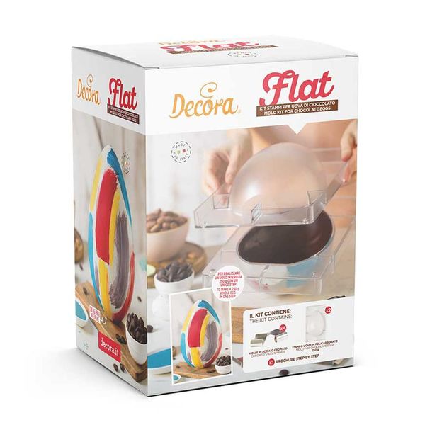 Decora 0050183 Flat Kit for Eggs 250 g with 4 Moulds