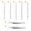 Trust Contact 7-Piece Set for Acne Removal, Pore Care, Tweezers, Face Presser, Antibacterial, Stainless Steel, Case Included, Corner Stopper Removal