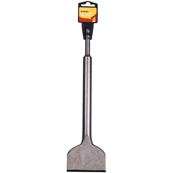 3" OFFSET SDS CHISEL 75mm WIDE ANGLED TILE PLASTER REMOVING STEEL AMTECH E0688
