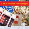 VFM - Red & White Gift Box Baubles 5cm Candy Cane (3 Pack) - Christmas Decorations