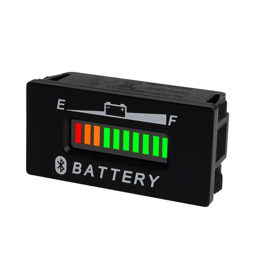 Runleader RL-BI029-BT DC 12V to 48V Bluetooth Operated Battery Indicator Volt Meter, Works for Lead Acid,Gel,AGM,Trojian,LiFePO4 and 18650 Lithium Batteries.