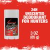 LETHAL Deodorant Stick for Hunters, 24 Hour Protection for Men and Women, Invisible Solid, Aluminum-Free, Unscented, 3 Ounces