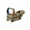 Lancer Tactical TAN Multi 4 Reticle Red Dot Open Tubeless Reflex Scope Sight