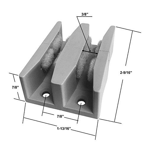 Shower Door Guide for Frameless Sliding Glass Shower Doors up to 5/16" Thick